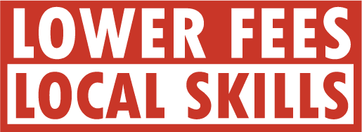 Lower fees local skills logo