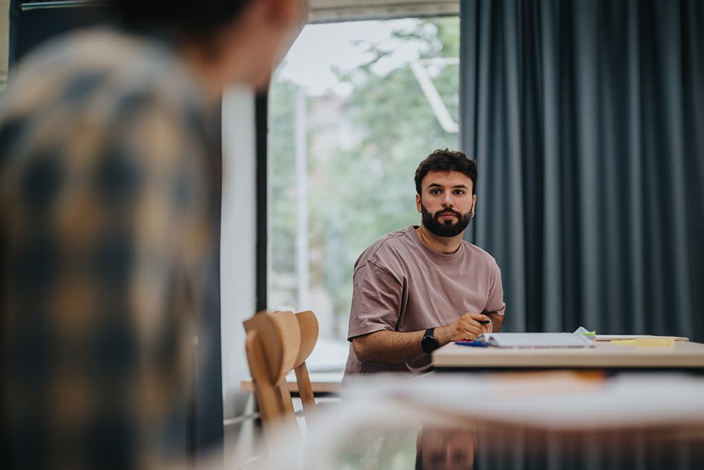 Adult learner participating in a classroom-based training session at a vocational education provider in Perth